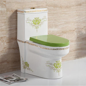 Luxury Scroll Leaf Design Toilets