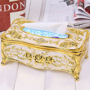 Luxury Victorian Style Tissue Boxes w/ Decorative Ornaments Designs