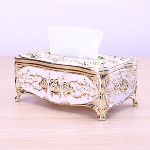 Luxury Victorian Style Tissue Boxes w/ Decorative Ornaments Designs
