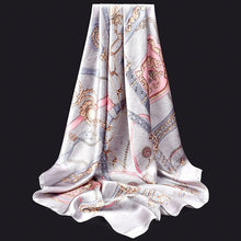 Load image into Gallery viewer, 100% Pure Silk Scarves - Geometric Links