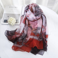Load image into Gallery viewer, Women&#39;s Chiffon Floral Design Scarves