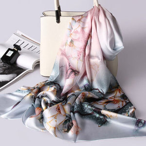 Women's 100% Real Silk Scarves - Fine Quality Accessories