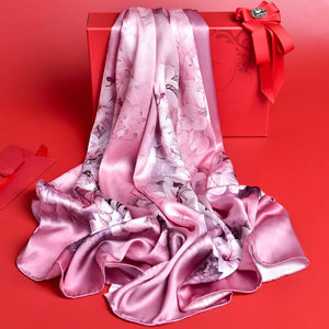 Women's 100% Silk Shawl Wrap Scarves