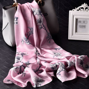 Women's 100% Pure Silk Scarves - High Quality Accessories