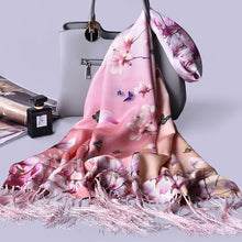 Load image into Gallery viewer, Luxury 100% Chinese Silk Shawl Scarves