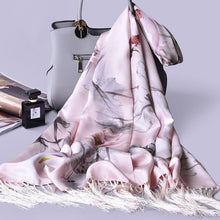 Load image into Gallery viewer, Luxury 100% Chinese Silk Shawl Scarves