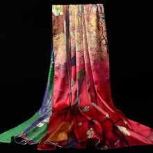 Load image into Gallery viewer, 100% Pure Silk Scarves - Floral Print Design