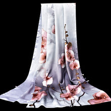 Load image into Gallery viewer, Women&#39;s Fine Quality 100% Pure Silk Floral Printed Scarves
