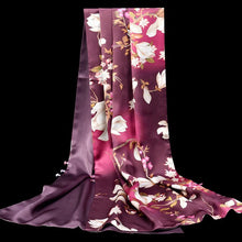 Load image into Gallery viewer, Women&#39;s Fine Quality 100% Pure Silk Floral Printed Scarves