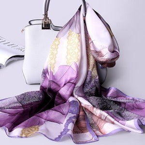 Women's Luxury Fine Quality 100% Real Silk Scarves