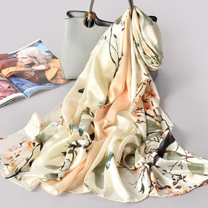 Women's 100% Silk Wrap Shawl Style Scarves