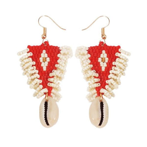 Women's Ethnic Design Multi-color Beaded Earrings