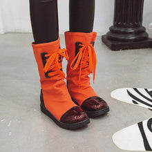 Load image into Gallery viewer, Women&#39;s Adorable String Tie Top Fashion Boots
