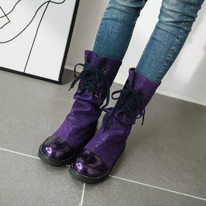 Women's Adorable String Tie Top Fashion Boots