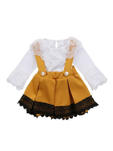 Newborn Babies Adorable 2 Pc Romper Skirt Set