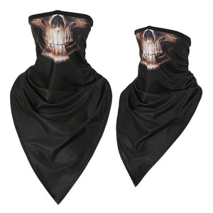 Biker Skull Design Face Mask Protection Shields - Ailime Designs