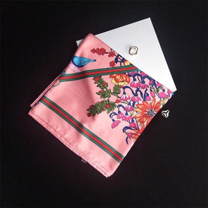 Women's Floral Print Design 100% Silk Scarves