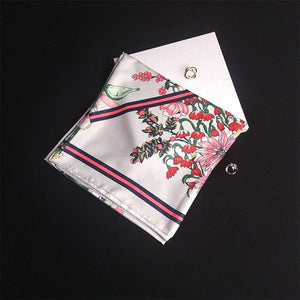 Women's Floral Print Design 100% Silk Scarves