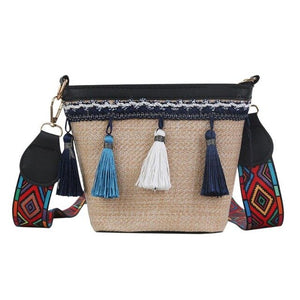 Women's Tassel Trim Design Small Messenger Bags