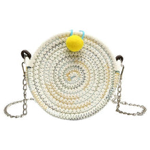 Load image into Gallery viewer, Women&#39;s Round Woven Shoulder Strap Handbags