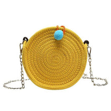 Load image into Gallery viewer, Women&#39;s Round Woven Shoulder Strap Handbags