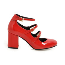 Load image into Gallery viewer, Women’s Red Hot Stylish Fashion Apparel - Patent Leather Mary Jane Shoes