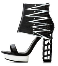 Load image into Gallery viewer, Women&#39;s Sassy Fretwork Heel Design Shoe Boots