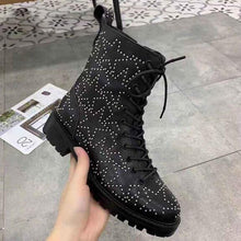 Load image into Gallery viewer, Women’s Stylish Leopard Design Ankle Boots