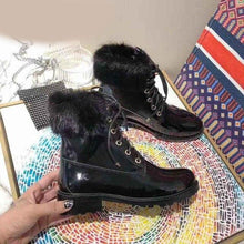 Load image into Gallery viewer, Women’s Stylish Genuine Leopard Print Design Leather Ankle Boots