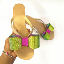 Load image into Gallery viewer, Women&#39;s Crystal Summer-time Slippers