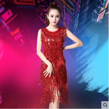 Load image into Gallery viewer, Women&#39;s Stage Performance Bead Design Dresses