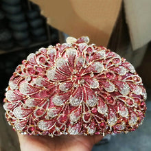 Load image into Gallery viewer, Flower Boat Crystal Design Evening bags - Ailime Designs