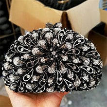 Load image into Gallery viewer, Flower Boat Crystal Design Evening bags - Ailime Designs
