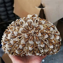 Load image into Gallery viewer, Flower Boat Crystal Design Evening bags - Ailime Designs