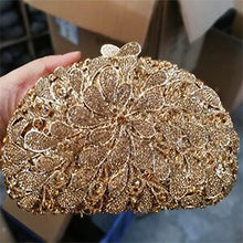 Load image into Gallery viewer, Flower Boat Crystal Design Evening bags - Ailime Designs
