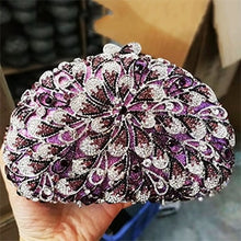 Load image into Gallery viewer, Flower Boat Crystal Design Evening bags - Ailime Designs