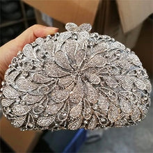 Load image into Gallery viewer, Flower Boat Crystal Design Evening bags - Ailime Designs