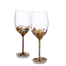 Load image into Gallery viewer, Beautiful Floral Design Champagne Glasses - Ailime Designs