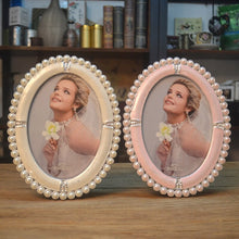 Load image into Gallery viewer, Elegant Oval Faux Pearl Design Photo Frames - Ailime Designs