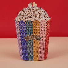 Load image into Gallery viewer, Movie Time - Women&#39;s Popcorn Shape Crystal Design Purses