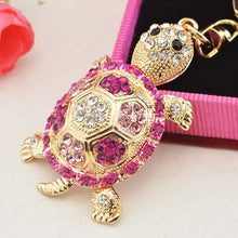 Load image into Gallery viewer, Turtle Rhinestone Keychain Holders - Purse Accessories