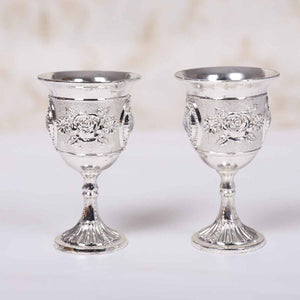 Beautiful Red Roses Design Goblet Glasses - Ailime Designs