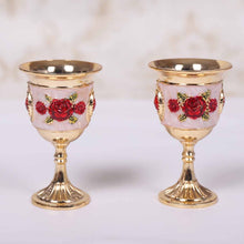 Load image into Gallery viewer, Beautiful Red Roses Design Goblet Glasses - Ailime Designs
