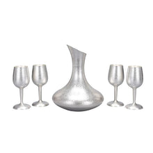 Load image into Gallery viewer, Beautiful Pure Silver Design 5pc Nordic Goblet Set - Ailime Designs