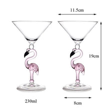 Load image into Gallery viewer, Beautiful Flamingo Base Design Champagne Glasses - Ailime Designs