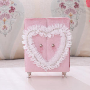 Small Decorative Furniture Design Velvet Jewelry Boxes