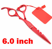 Load image into Gallery viewer, Best Red &amp; Black Hair Cutting Scissors -Ailime Designs