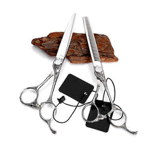 Load image into Gallery viewer, Barber Best Silver Hair Cutting Scissor Sets - Ailime Designs