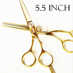 Barber Golden Rhineston Beauty Hair Cutting Scissors - Ailime Designs