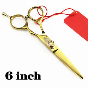 Barber Golden Rhineston Beauty Hair Cutting Scissors - Ailime Designs